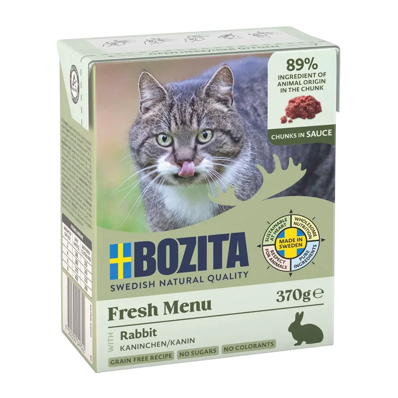 Bozita Bitar i Sås med Kanin - 370 G