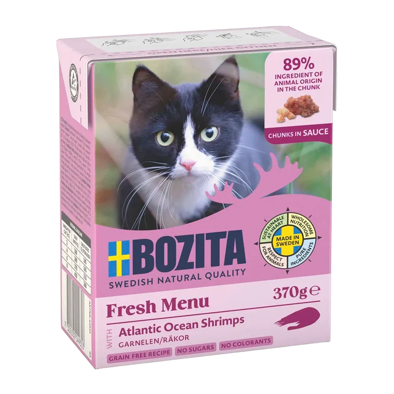 Bozita Bitar i Sås med Räkor - 370G