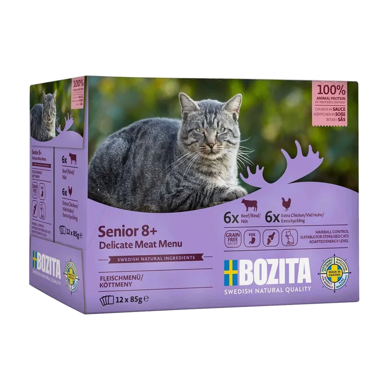 Bozita Katt Senior i Sås Multibox - 1.02 KG