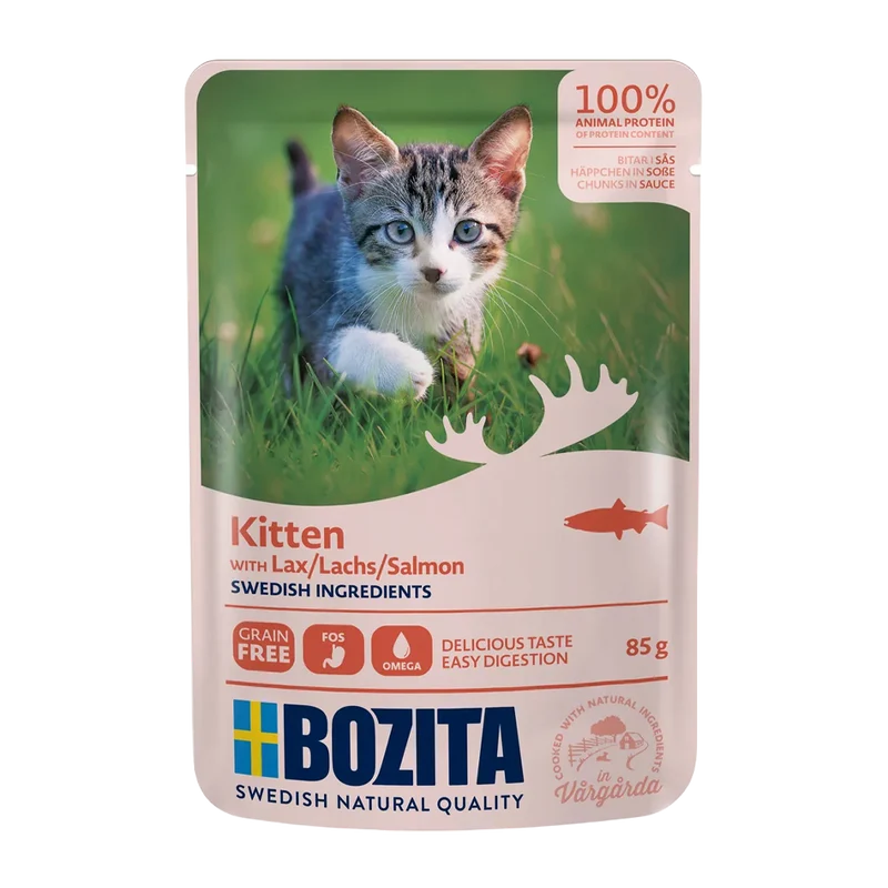Bozita Kitten Lax i Sås Pouch - 85 G