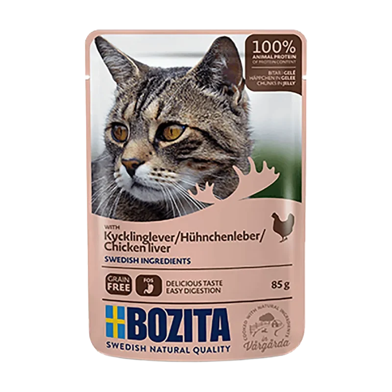 Bozita Kycklinglever i Gelé - 85 G