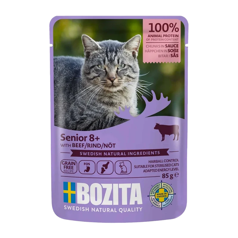 Bozita Senior 8+ Nötkött i Sås - 85 G
