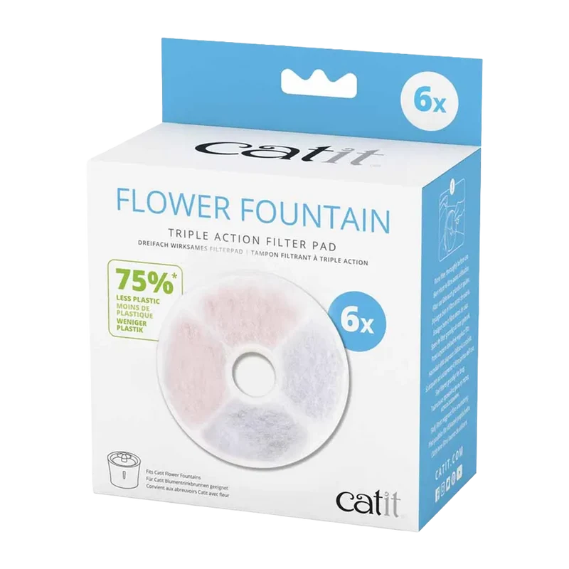 Catit Water Softening Filter Triple Action - 6 ST
