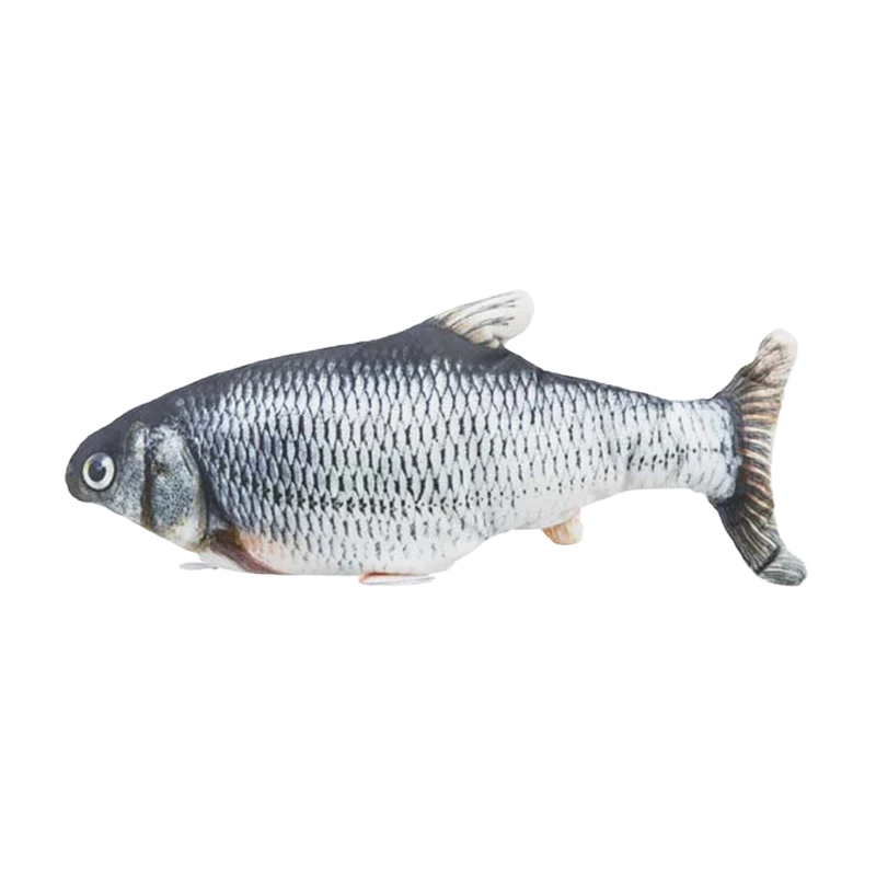 Fisk Sprattlande Tyg Catnip - 30 CM