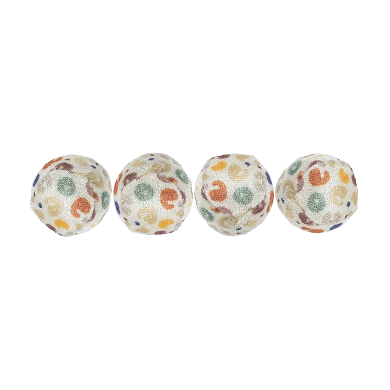 Kattleksak Leopardboll 4 - Pack - 3,5 CM