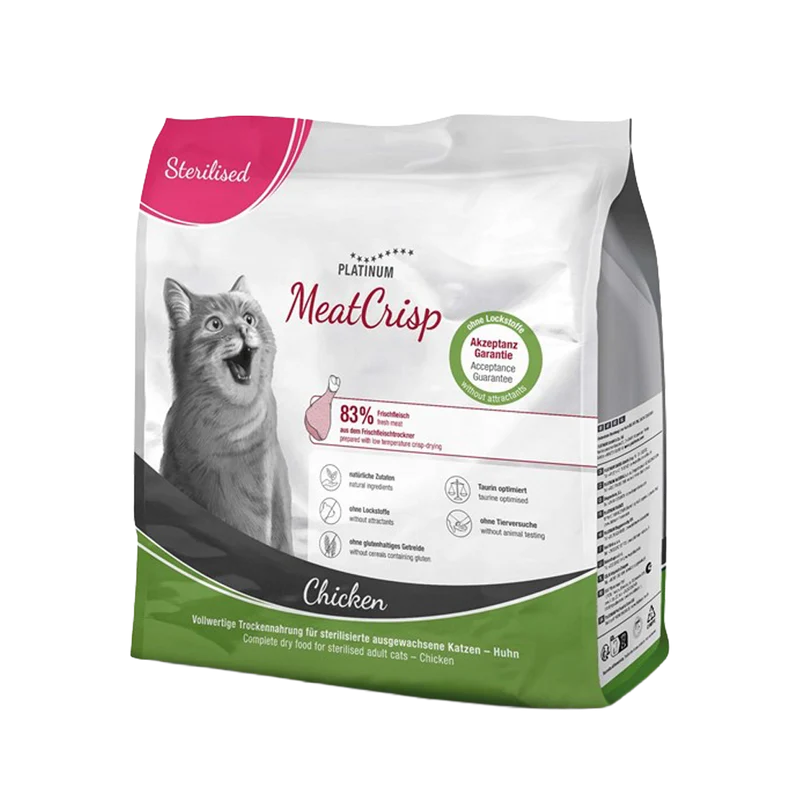Platinum Cat Meatcrisp Sterilised Chicken - 0,4 KG
