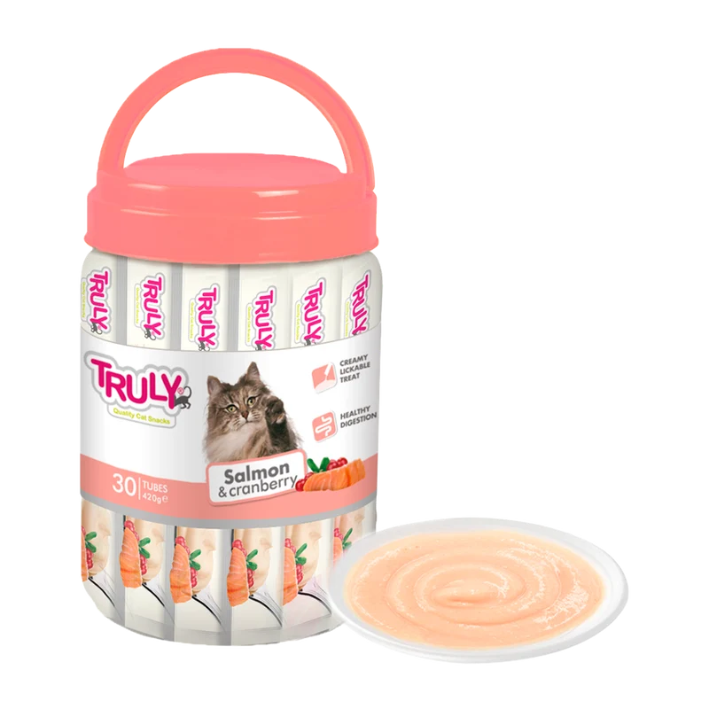 Truly Cat Creamy Lickable Salmon & Cranberry - 420 G