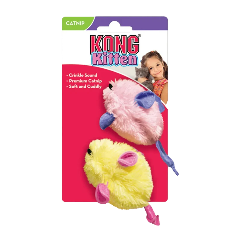 Kong Kitten Mice 2pack Assorted - 3x10x5 CM