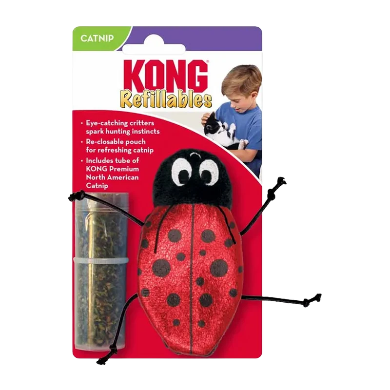 Kong Refillable Ladybug - 10x6,5x2 CM