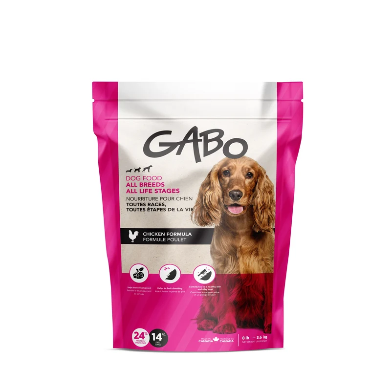 Gabo Nourriture Pour Chien, Toutes étapes De Vie - Poulet 8 Lb