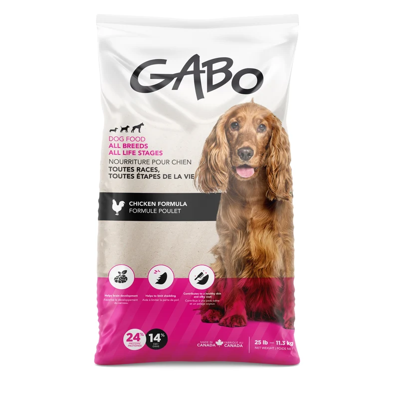 Gabo Nourriture Pour Chien, Toutes étapes De Vie - Poulet 25 Lb
