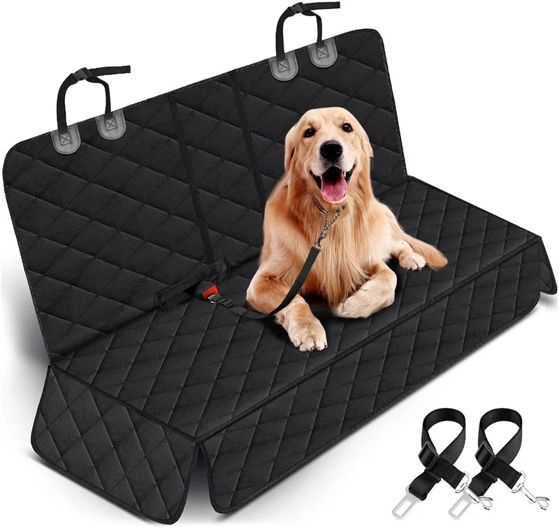 Waterproof Dog Car Seat Cover (Non-Slip, Black)
