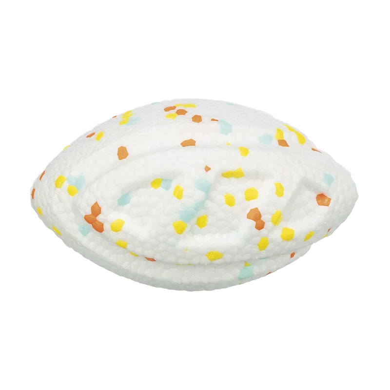 Light & Strong, rugbyboll, EPS, 12,5 cm, vit/flerfärgad