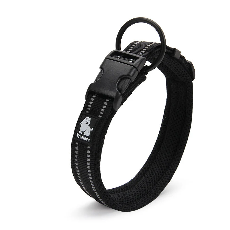 Hundhalsband med vaddering & reflex