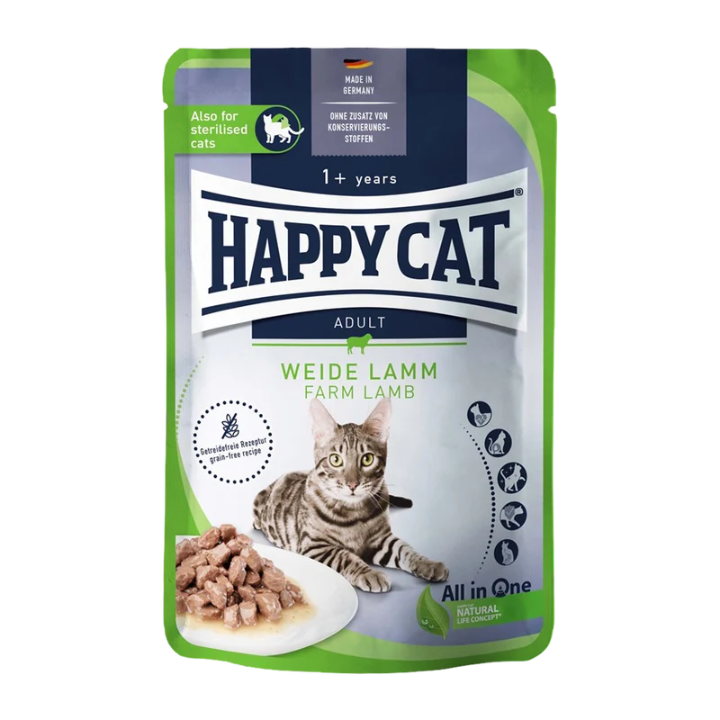 Happycat Våt/Sås Lamm - 85 G