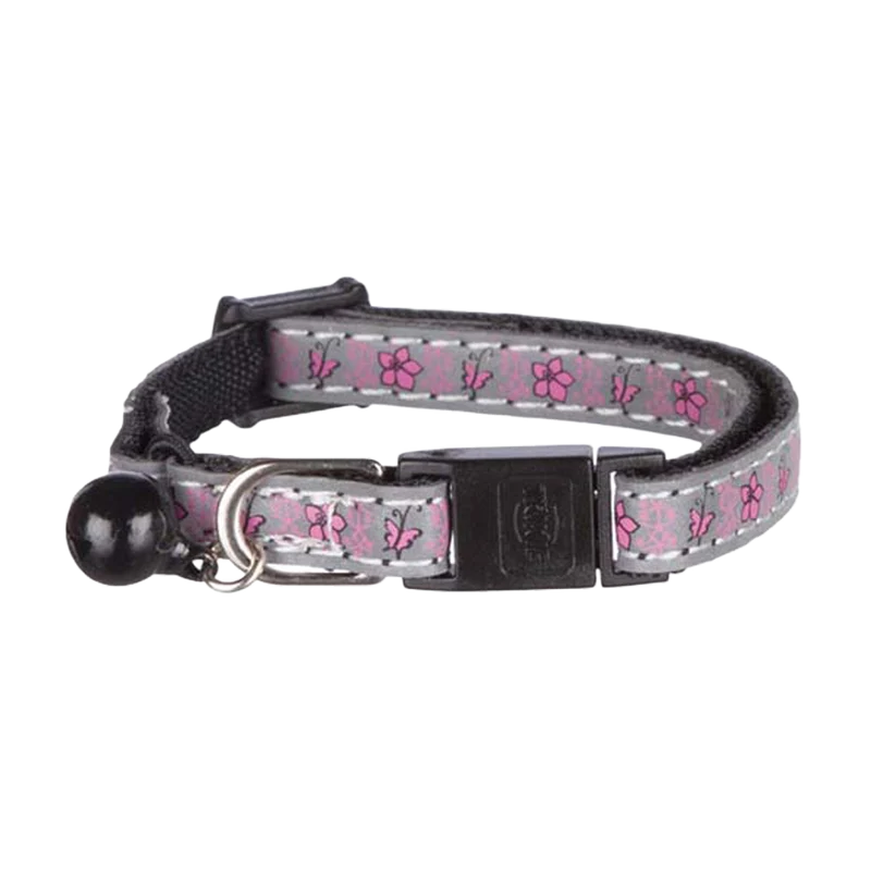 Junior Halsband Blommotiv Reflex Snabblås Bjällra Nylon