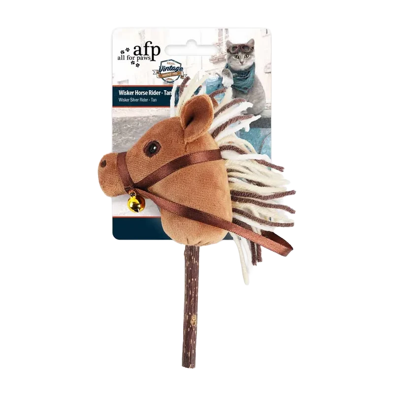 Kattleksak Hobby Horse Silver Rider Tan