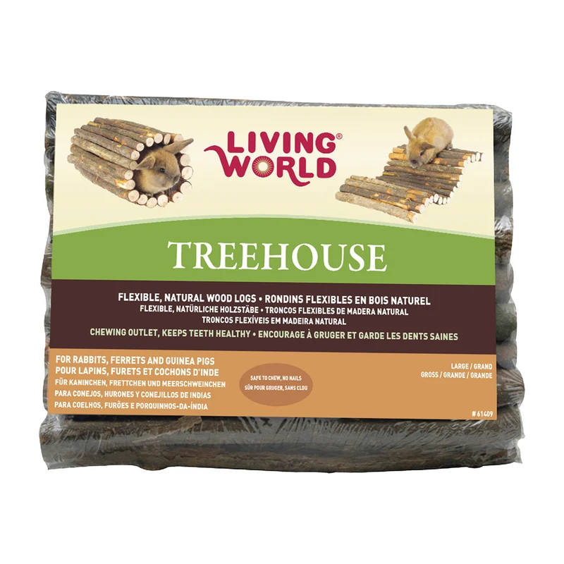 TreeHouse Living World, rondins de vrai bois, Grand