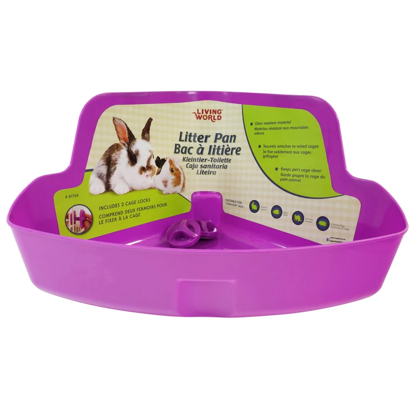 Bac à litière LW p. petits anim,violet