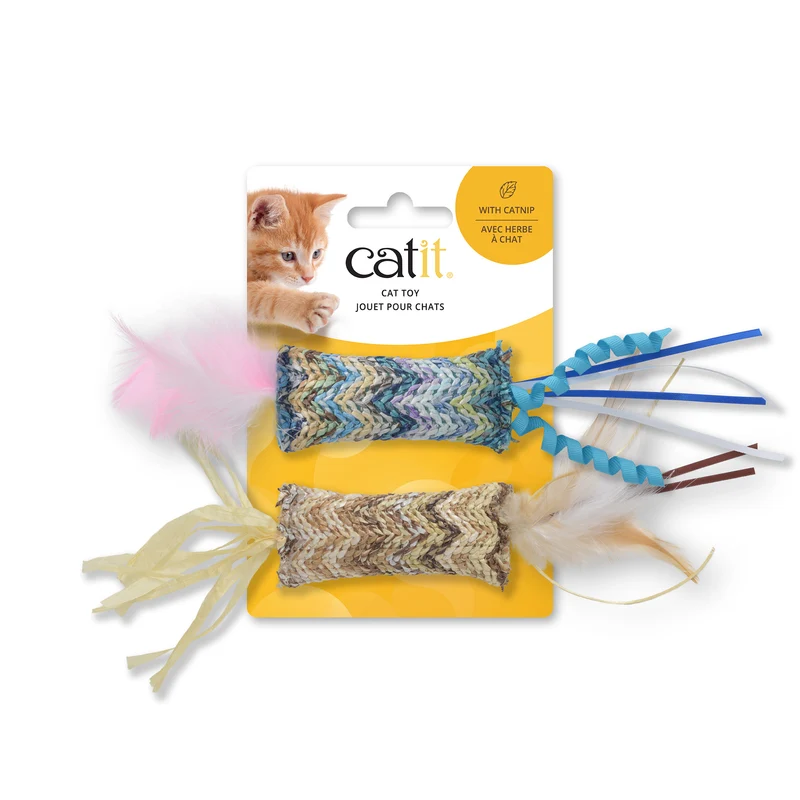 Jouet Catit pour chats, plumes naturelles, paquet de 2