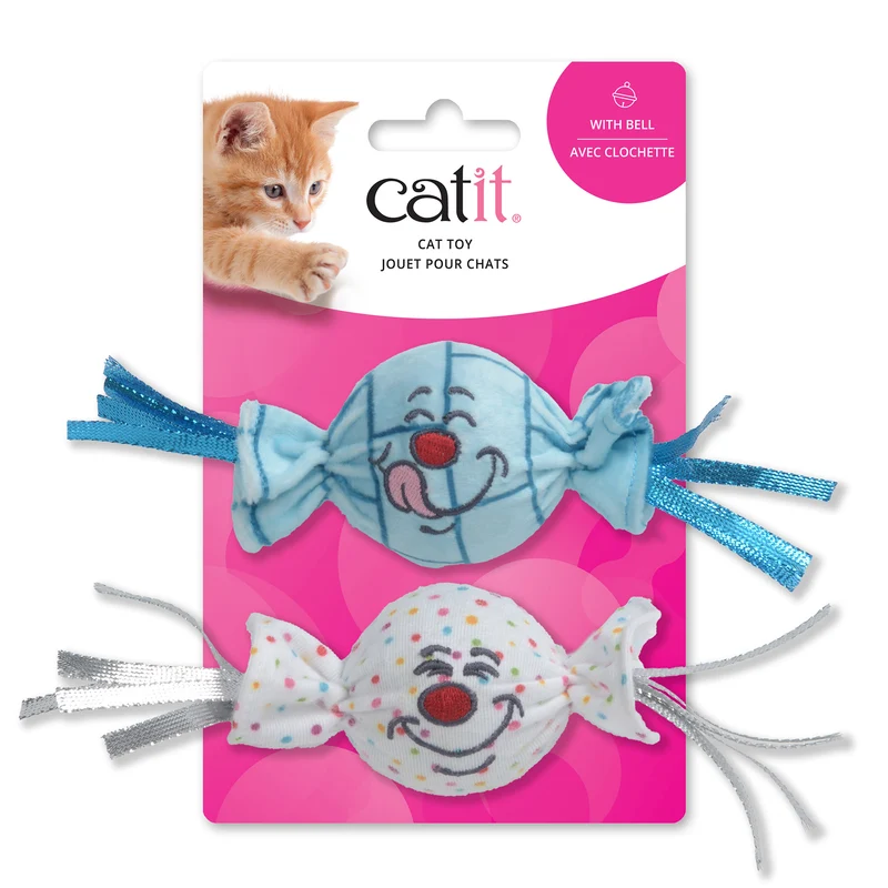 Jouet Catit pour chats, bonbons avec grelot, paquet de 2