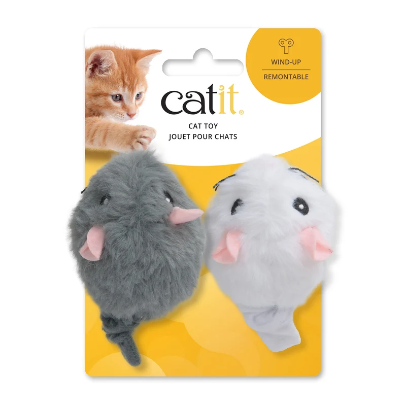 Jouet Catit pour chats, souris, paquet de 2
