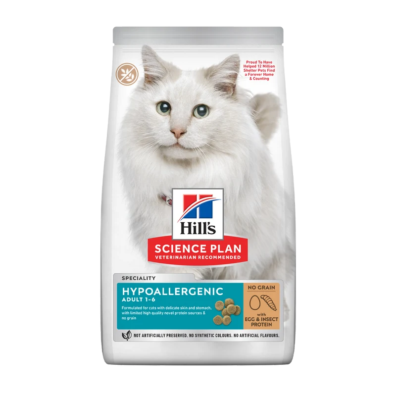 Science Plan Feline Adult Hypoallergenic With Egg & Insect Protein - 1.5 KG