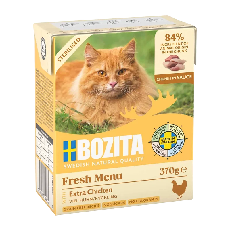 Bozita C Sterilised Ex Chicken In Sauce Tetra - 370 G