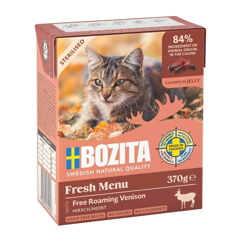 Bozita C Sterilised Venison In Jelly Tetra - 370 G