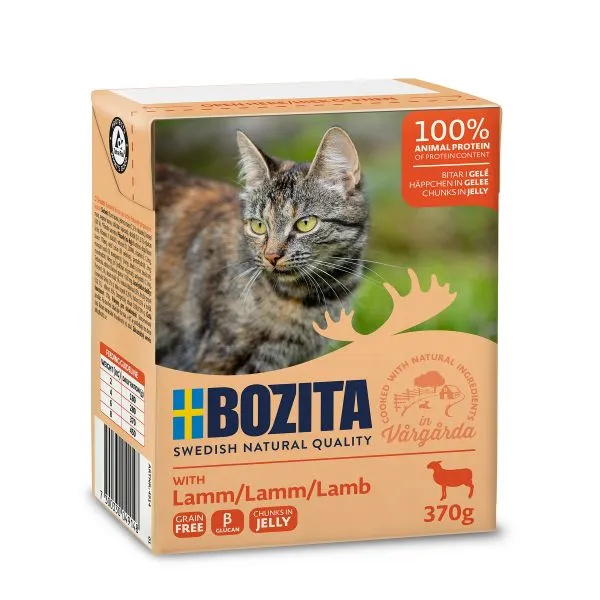 Bozita Katt bitar i gelé med lamm 370g