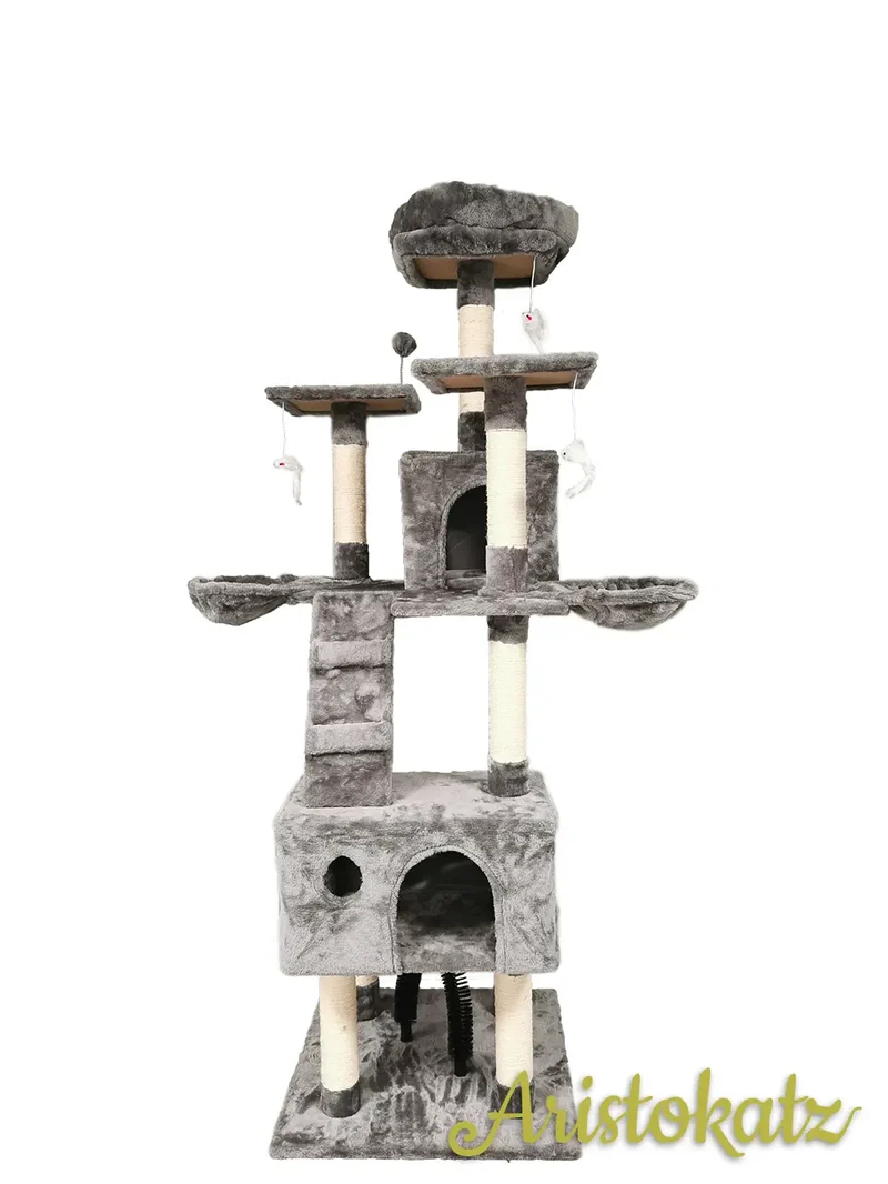 Aristokatz Arbre à chat 72″ (182 cm) Gris