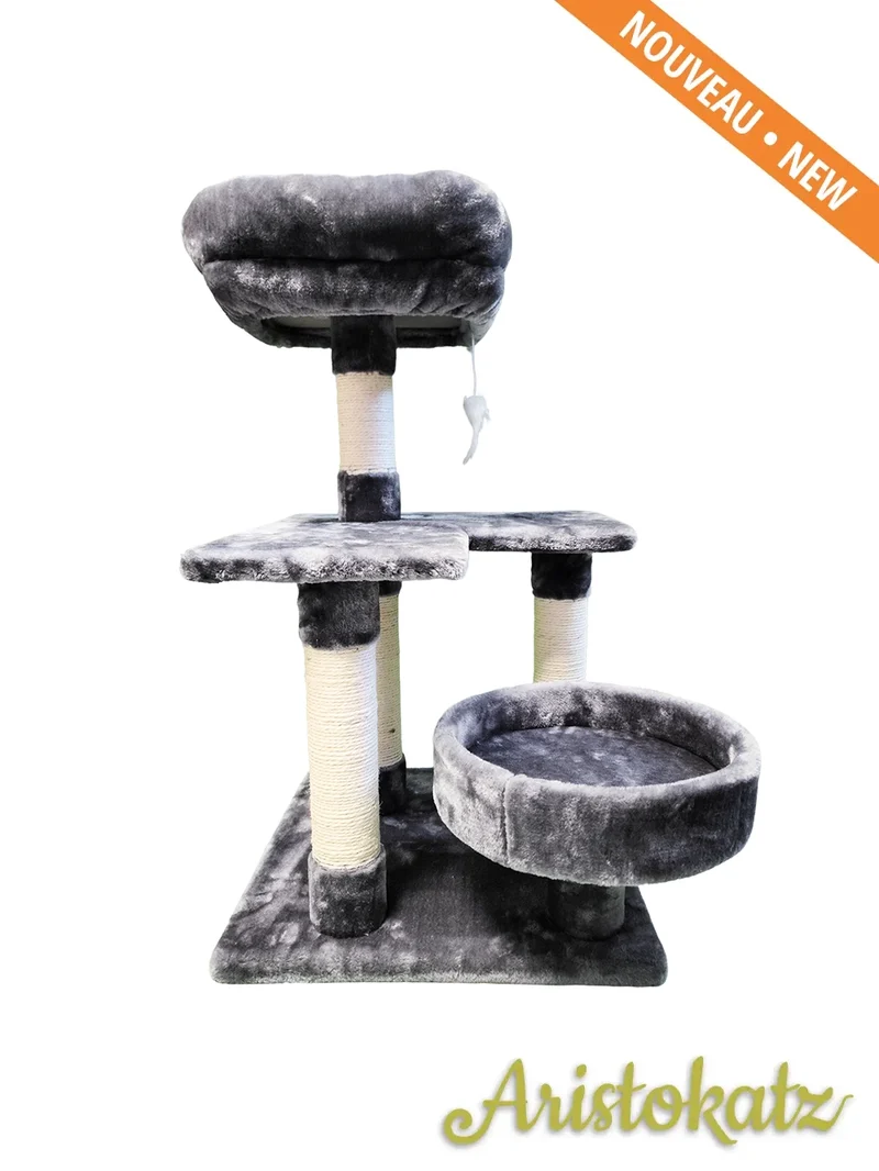 Aristokatz Arbre à chat 32″ (80 cm) Gris
