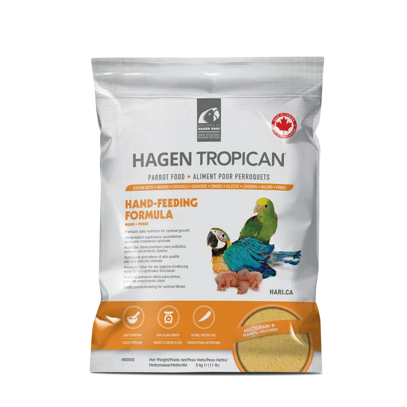 Aliment Hand-Feeding Tropican pour le nourrissage à la main, 5 kg (11 lb)