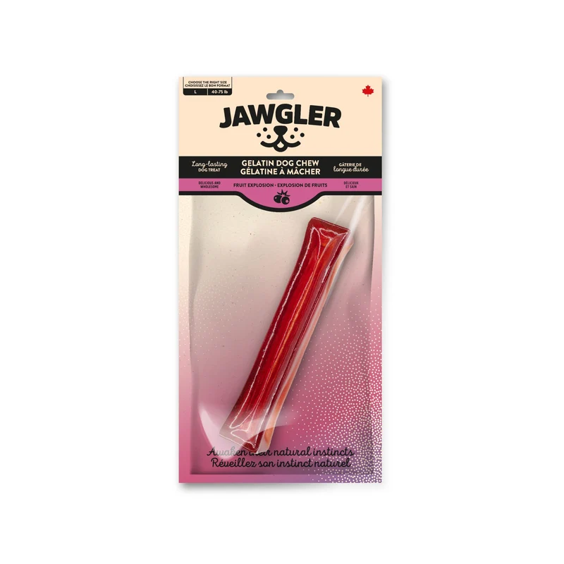 Jawgler Gâterie De Gélatine à Mâcher - Explosion De Fruits, Grand