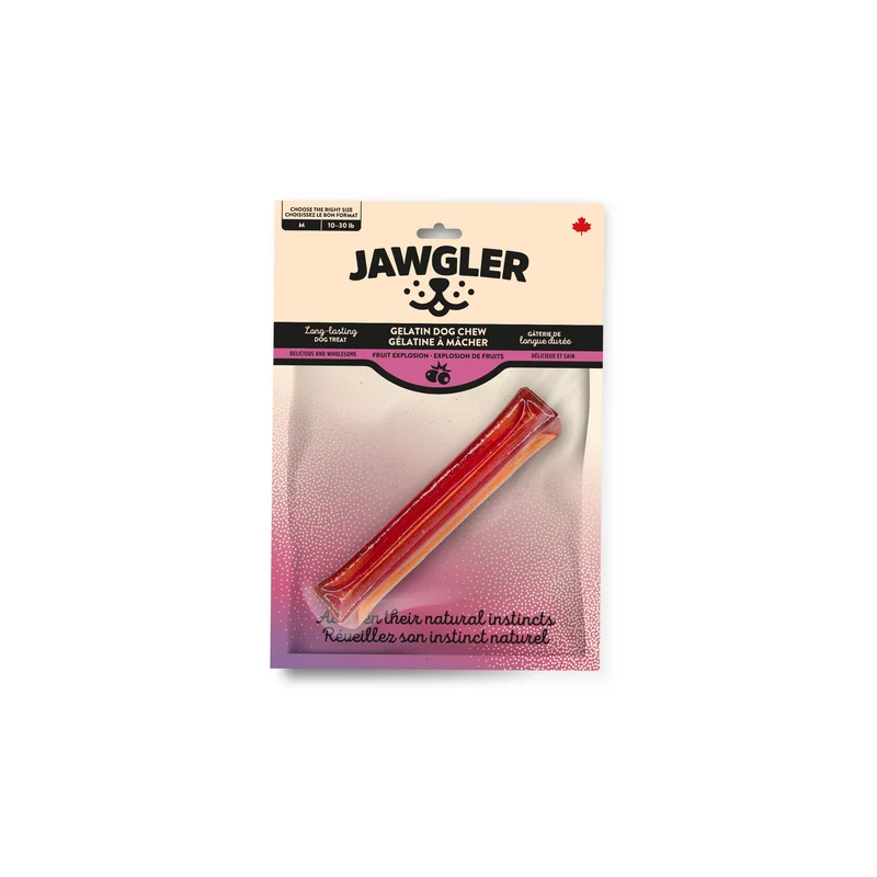 Jawgler Gâterie De Gélatine à Mâcher - Explosion De Fruits, Moyen