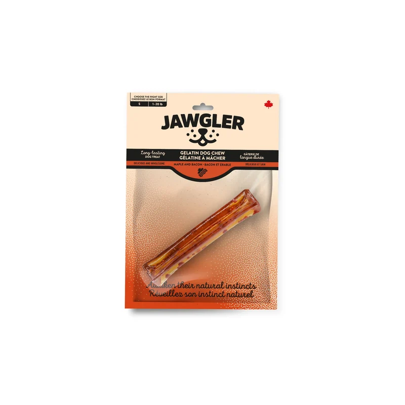 Jawgler Gâterie De Gélatine à Mâcher - Bacon & érable, Petit