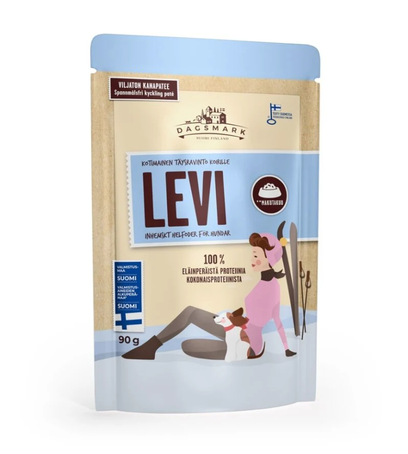 Dagsmark Levi kycklingpaté för hundar 15 x 90 g