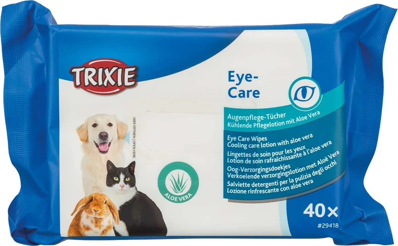 Eye Care Wipes with Aloe Vera, 40-pack