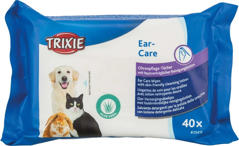 Ear Care Wipes with Aloe Vera, 40-pack