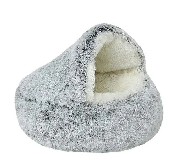 CozyCave - Mjuk och fluffig kattbädd