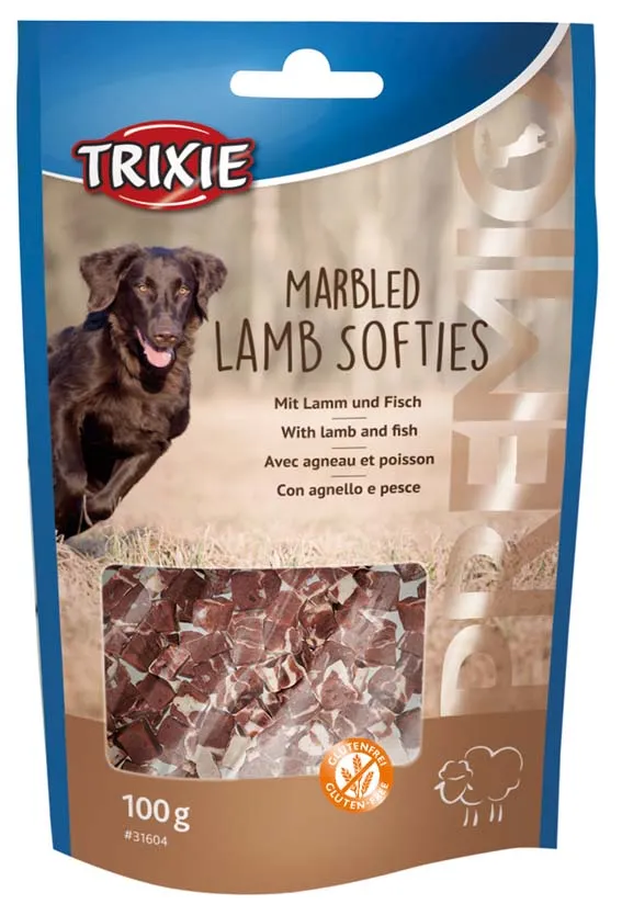 Trixie Marbled Lamb Softies, 100g