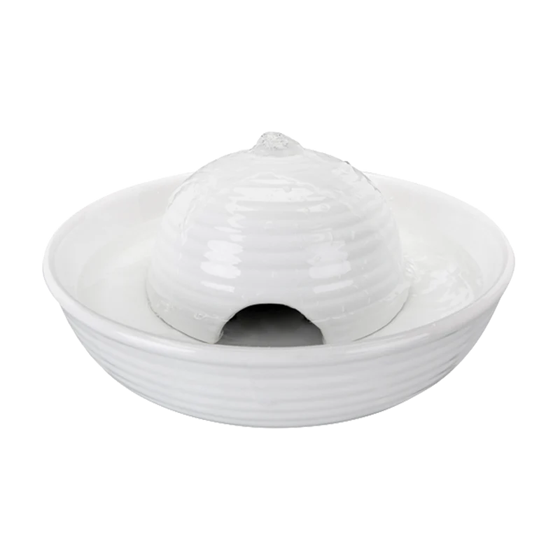 Vattenfontän Vital Flow Mini Keramik Vit - 0.8 L