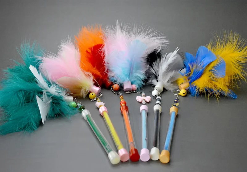 Feather Duster Cat Teaser Wand