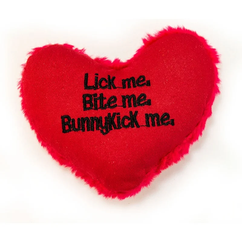 Yeowww! Catnip Cat Toy Heart Lick Me Bite Me Bunnykick me