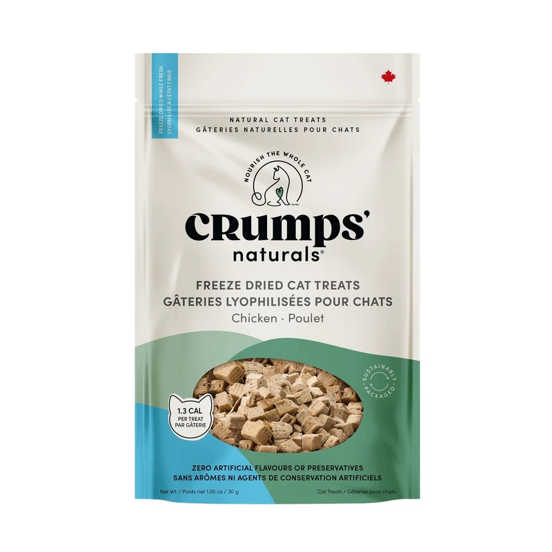 Crumps' Naturals Gâteries Pour Chat, Poulet Lyophilisé 30g