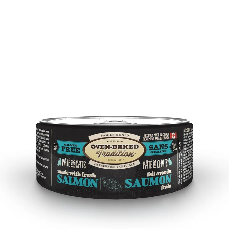 Obt Nourriture En Conserves Pour Chat, Pâté De Saumon 5.5oz