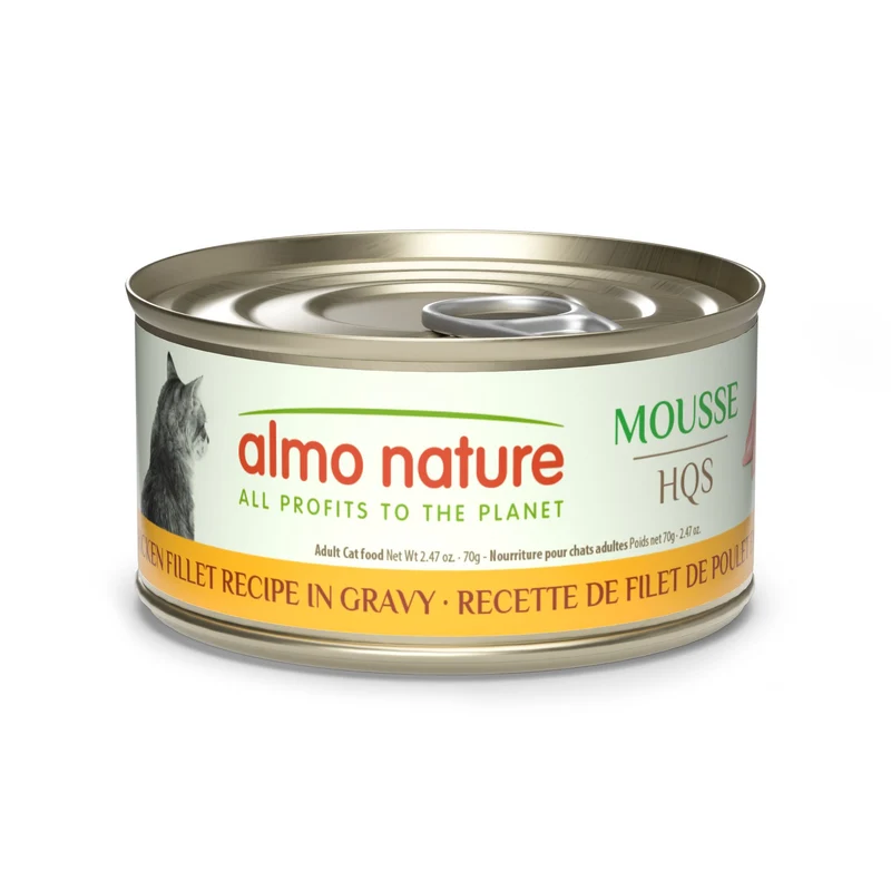 Almo Nature Hqs Natural - Mousse, Recette De Filet De Poulet En Sauce 70gr