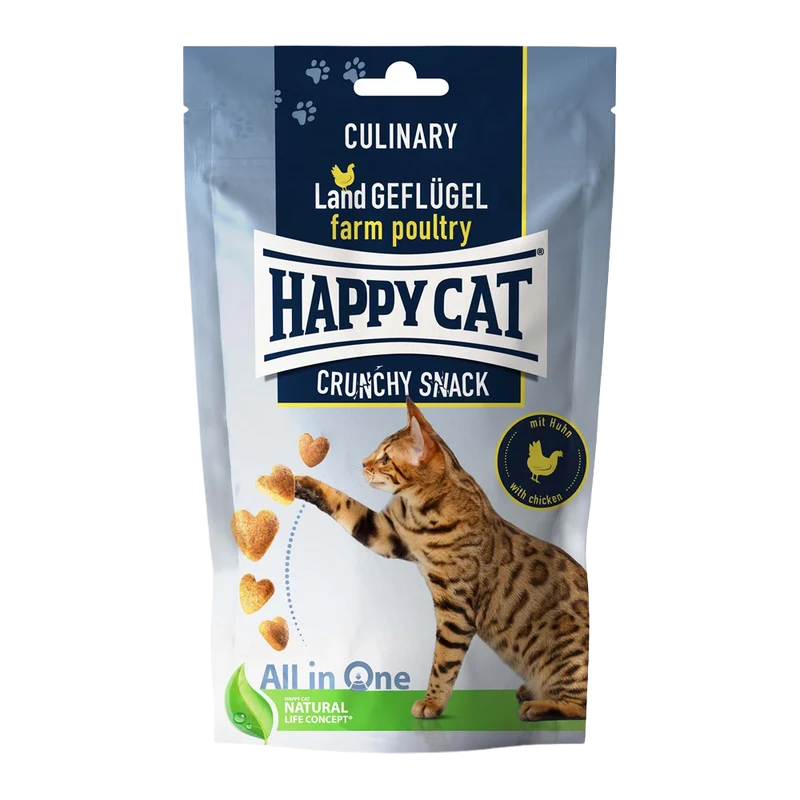 Happy Cat Crunchy Snack Fågel/Morötter - 70 G