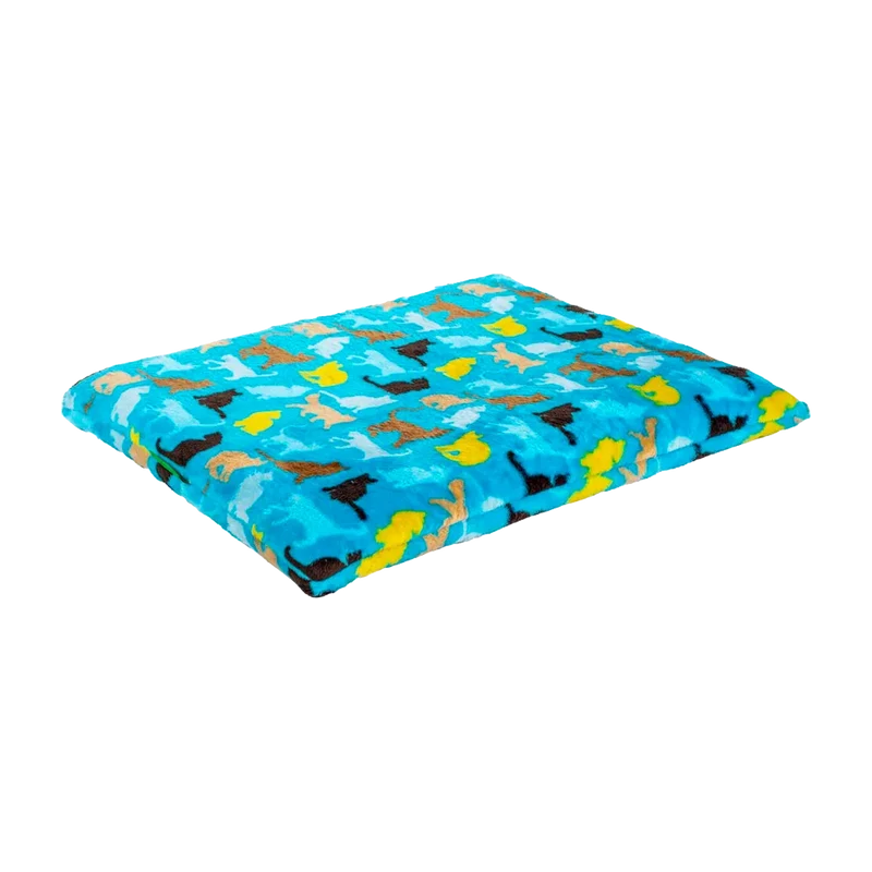 Juunik Madrass Blå/Katter M - 70x45 CM