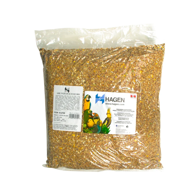 Mélange de graines de base EVM Hagen pour pigeons et colombes, 11,34 kg (25 lbs)
